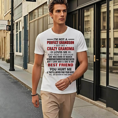 MARCH - I’M NOT A PERFECT GRANDSON BUT MY CRAZY GRANDMA LOVES ME AND THAT IS ENOUGH - FROM GRANDMA - NGHL03 (SKU10-167-03)