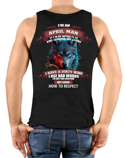 APRIL - KNOW HOW TO RESPECT - BIRTHDAY T-SHIRT FOR MEN - NGHL04 (SKU12-162-04)