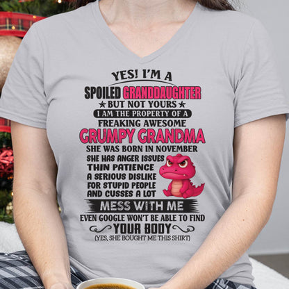 NOVEMBER - YES, I'M A SPOILED GRANDDAUGHTER - GIFT FROM GRANDMA - DTSM11 (SKU09-96-11)