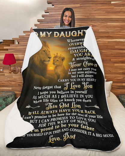 Special Gift For Your Daughter Blanket - From Dad (SKUB07-134)