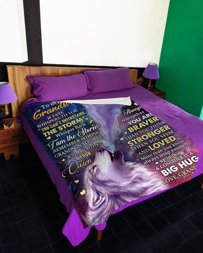 Special Gift For Your Grandson Blanket - From Grandma