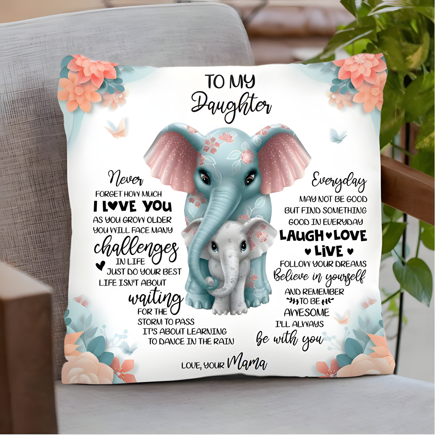 To My Daughter – A Special Gift from Mom - Pillow
